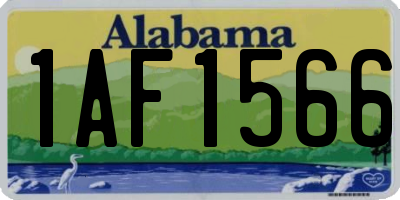 AL license plate 1AF1566