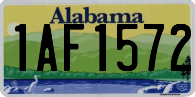 AL license plate 1AF1572