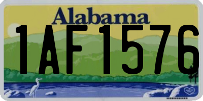 AL license plate 1AF1576