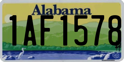 AL license plate 1AF1578