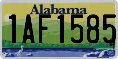 AL license plate 1AF1585