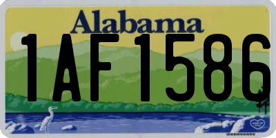 AL license plate 1AF1586