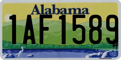 AL license plate 1AF1589