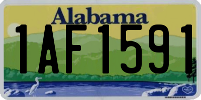 AL license plate 1AF1591