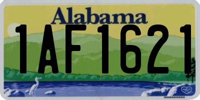 AL license plate 1AF1621
