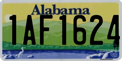 AL license plate 1AF1624