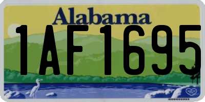 AL license plate 1AF1695