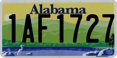 AL license plate 1AF1727