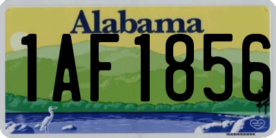 AL license plate 1AF1856