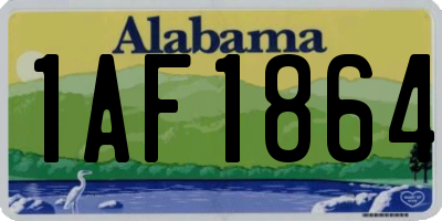 AL license plate 1AF1864
