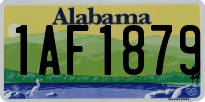 AL license plate 1AF1879