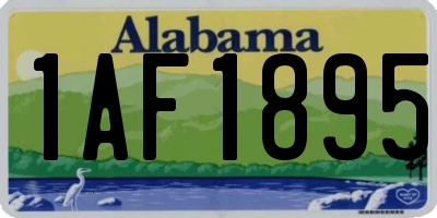 AL license plate 1AF1895