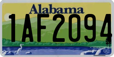 AL license plate 1AF2094