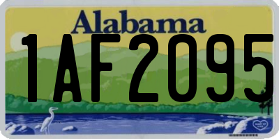 AL license plate 1AF2095