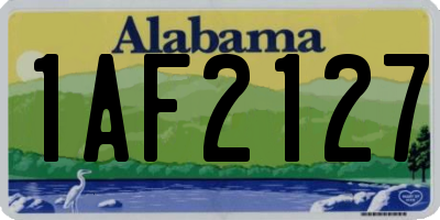 AL license plate 1AF2127