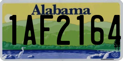 AL license plate 1AF2164