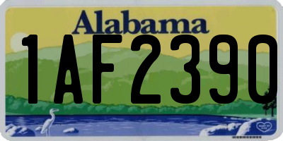 AL license plate 1AF2390