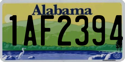 AL license plate 1AF2394