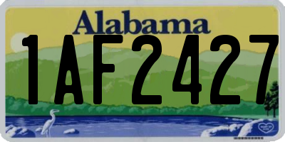 AL license plate 1AF2427