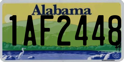 AL license plate 1AF2448