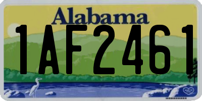 AL license plate 1AF2461