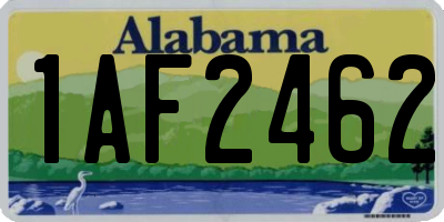AL license plate 1AF2462