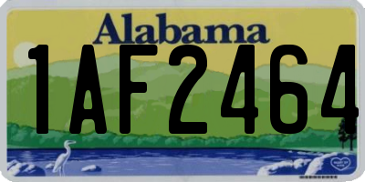 AL license plate 1AF2464