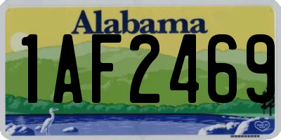 AL license plate 1AF2469