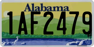 AL license plate 1AF2479