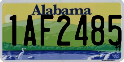 AL license plate 1AF2485