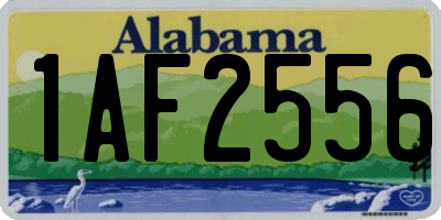 AL license plate 1AF2556