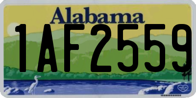AL license plate 1AF2559