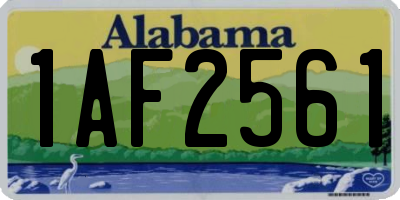 AL license plate 1AF2561