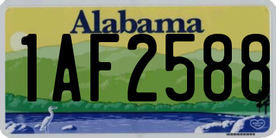 AL license plate 1AF2588