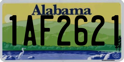 AL license plate 1AF2621