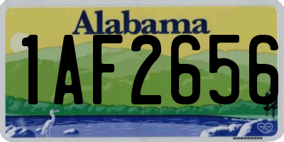 AL license plate 1AF2656