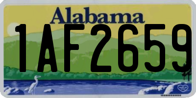 AL license plate 1AF2659