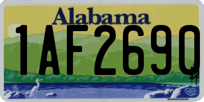 AL license plate 1AF2690