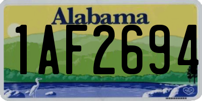 AL license plate 1AF2694