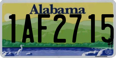 AL license plate 1AF2715
