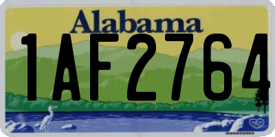 AL license plate 1AF2764