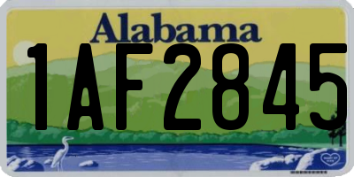 AL license plate 1AF2845