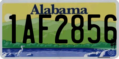 AL license plate 1AF2856