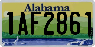 AL license plate 1AF2861