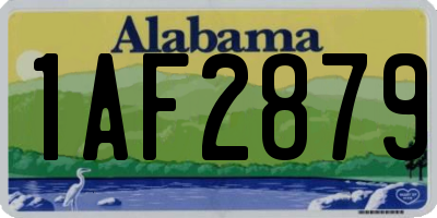 AL license plate 1AF2879