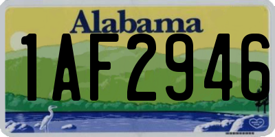 AL license plate 1AF2946