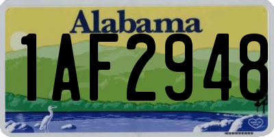 AL license plate 1AF2948
