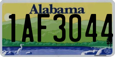 AL license plate 1AF3044