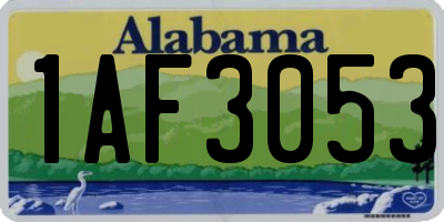 AL license plate 1AF3053