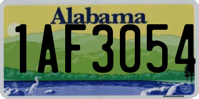 AL license plate 1AF3054